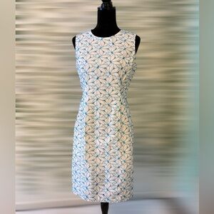 EASTER/SPRING!! B.Moss size 8 blue flower patterned dress.
